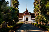 Luang Prabang, Laos  - the Royal or Palace - the graceful stupa-like spire, resulting in a tasteful fusion of European and Lao design. 